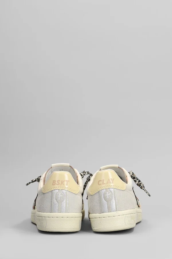 Bskt Clayd Sneakers In Beige Leather - Image 4