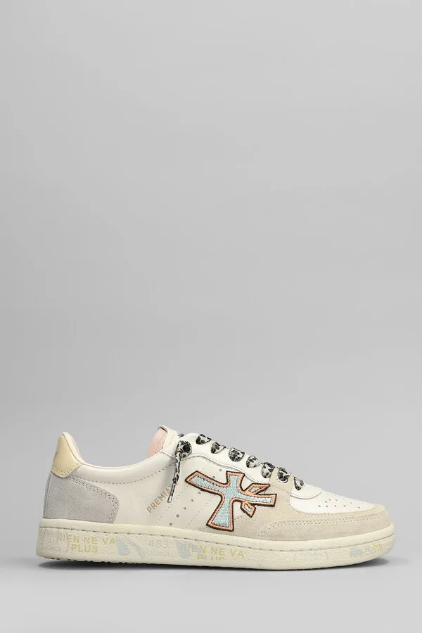 Bskt Clayd Sneakers In Beige Leather