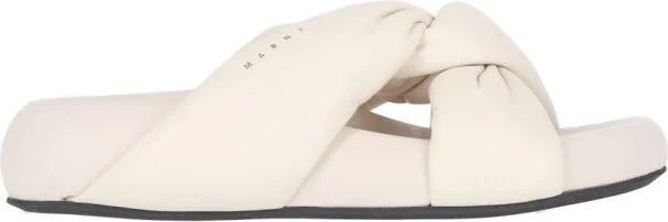 Bubble" Sandals - White