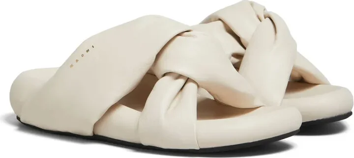 Bubble twist-detail leather sandals - Image 2