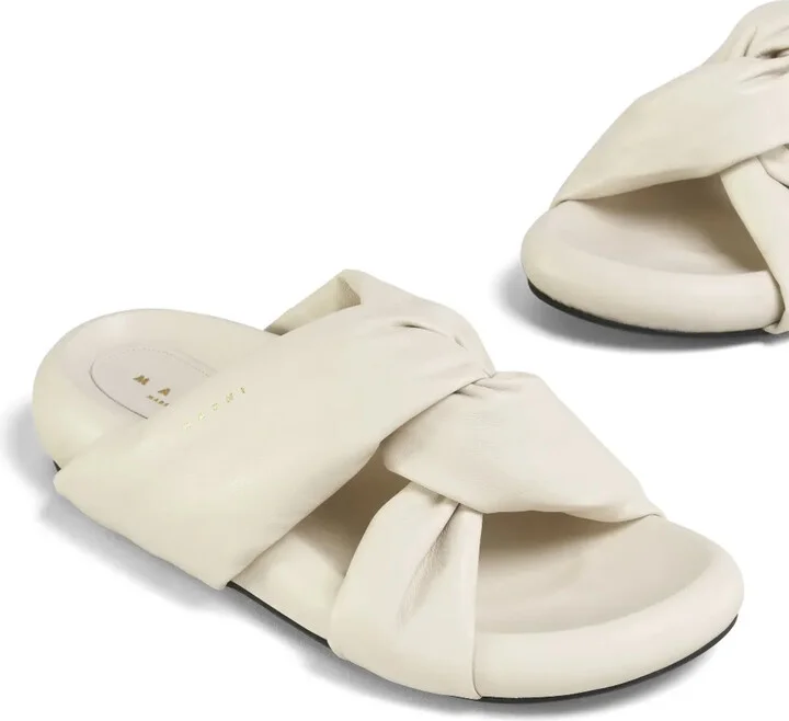 Bubble twist-detail leather sandals - Image 5