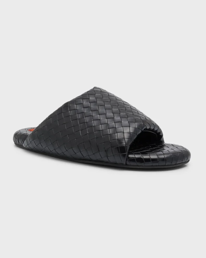 Bubble Vegan Woven Slide Sandals - Image 4