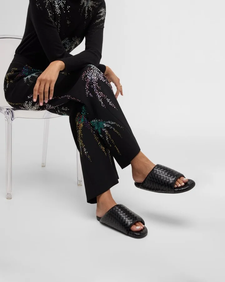 Bubble Vegan Woven Slide Sandals - Image 5