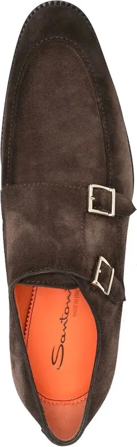 Bucked Suede Monk Shoes - Image 4