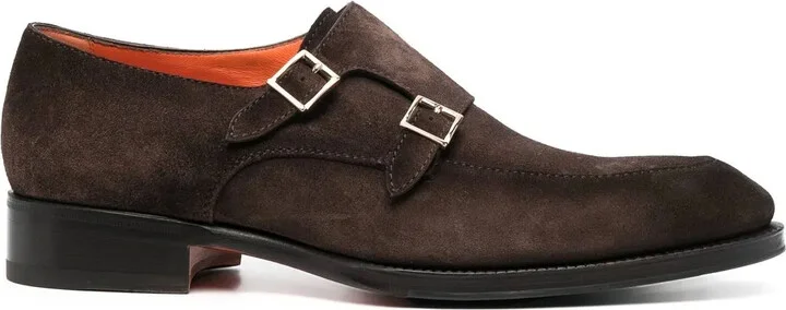 Bucked Suede Monk Shoes