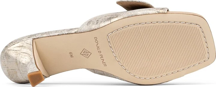 Buckle Croc Embossed Slide Sandal - Image 5