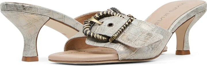 Buckle Croc Embossed Slide Sandal - Image 7