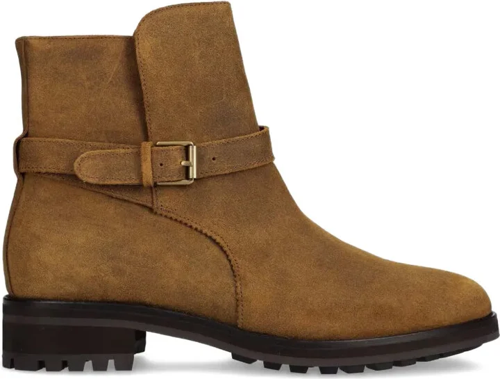 Buckle-Detail Ankle Boots