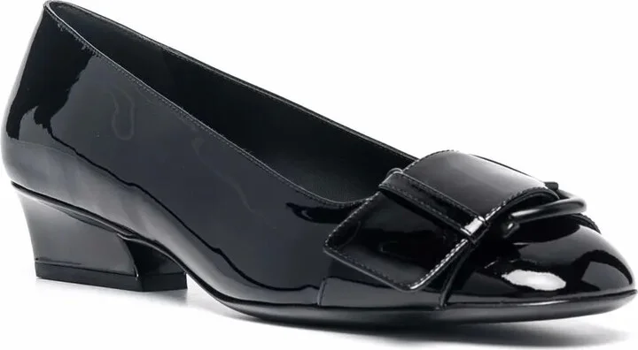 Buckle-Detail Ballerina Pumps - Image 2