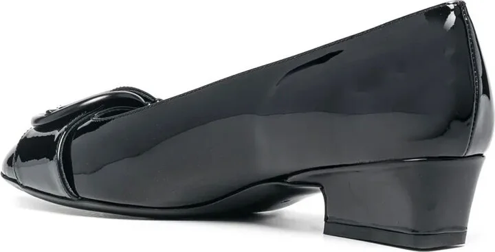 Buckle-Detail Ballerina Pumps - Image 3