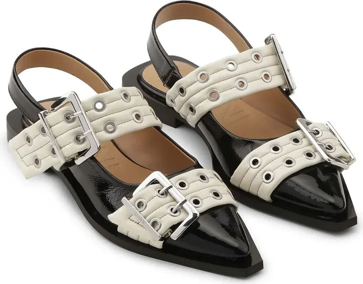Buckle-Detail Ballet Flats - Image 2