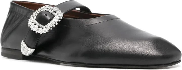 Buckle-Detail Ballet Flats - Image 2