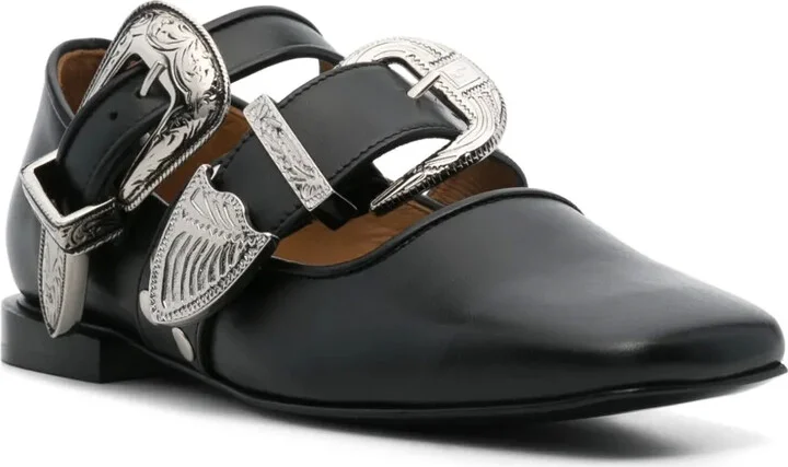 Buckle-Detail Ballet Flats - Image 2
