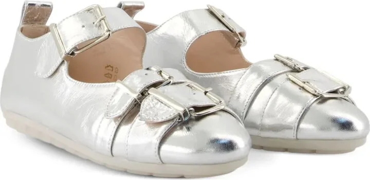 Buckle-Detail Ballet Flats - Image 2