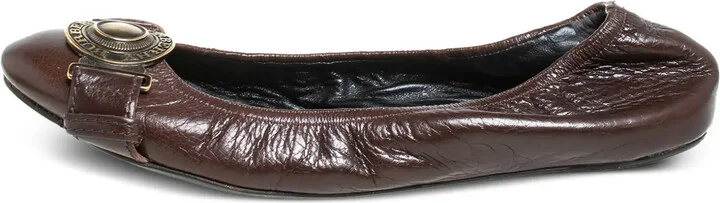 Buckle-Detail Ballet Flats