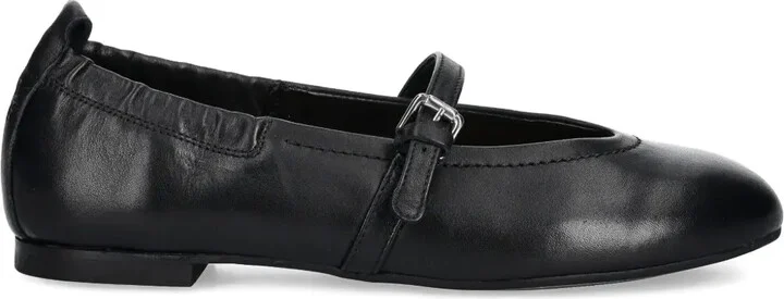 Buckle-Detail Ballet Flats