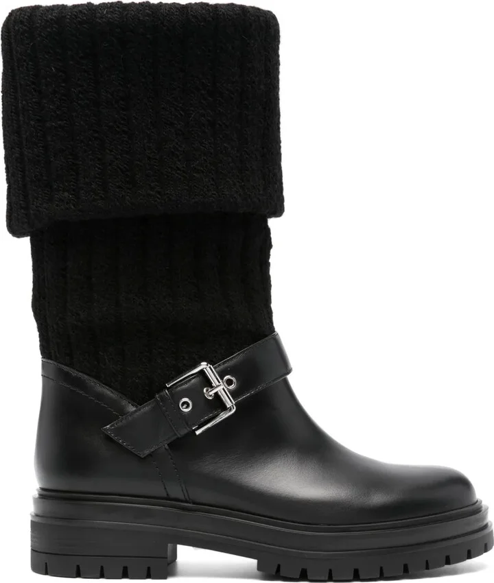Buckle-Detail Boots