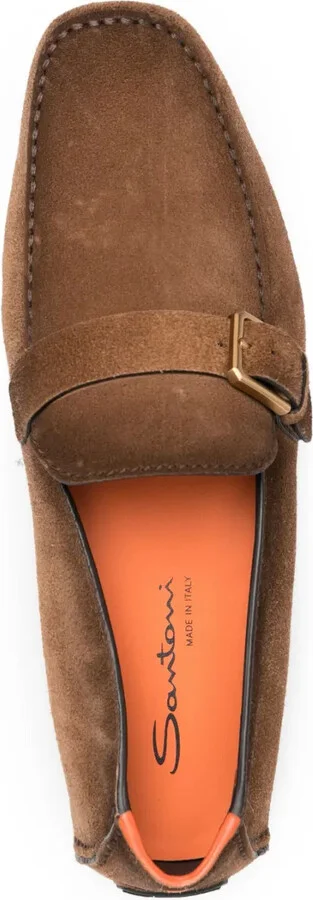 Buckle-Detail Calf-Leather Loafers - Image 4