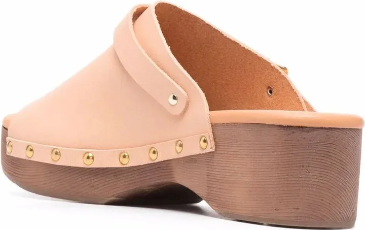 Buckle-Detail Clog Sandals - Image 3