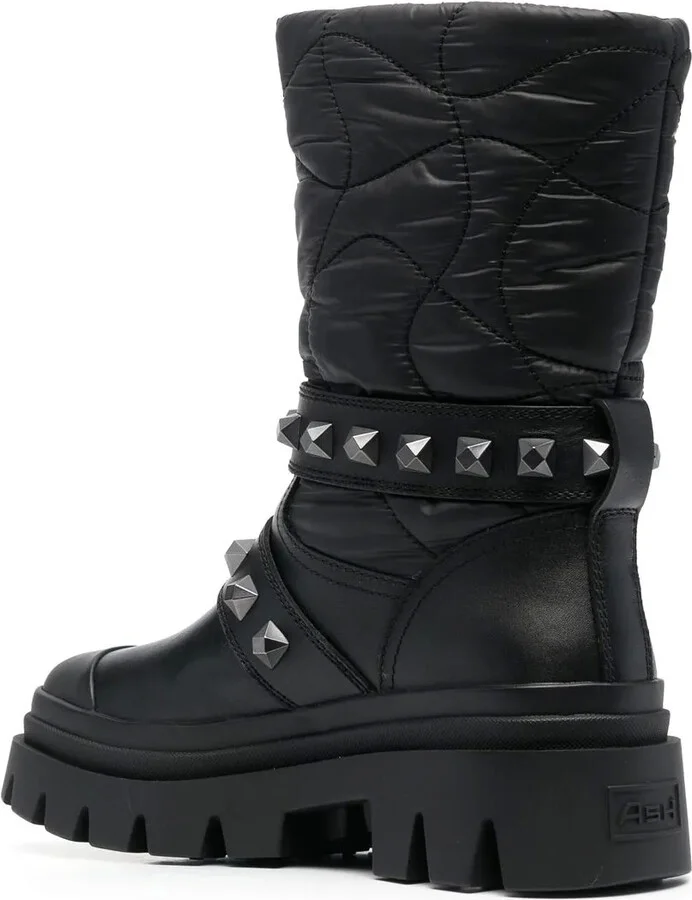 Buckle-Detail Faux Leather Boots - Image 3