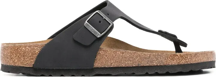 Buckle-Detail Flip Flop Sandals