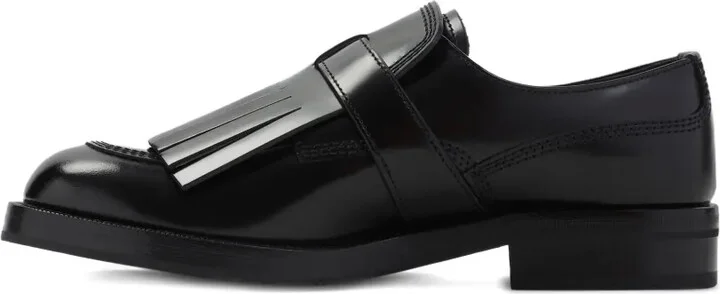 Buckle-Detail Fringe Loafers - Image 4