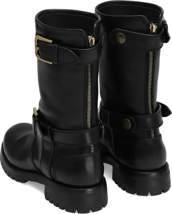 Buckle-Detail Knee-High Boots - Image 3
