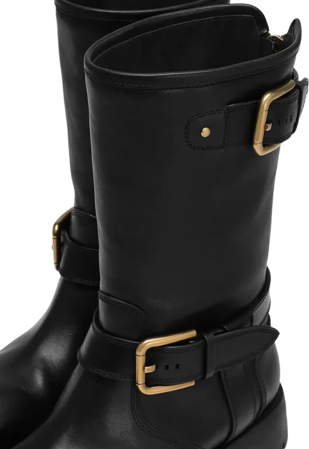 Buckle-Detail Knee-High Boots - Image 4