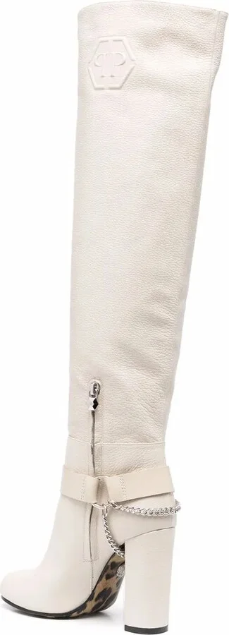 Buckle-Detail Knee-High Boots - Image 3