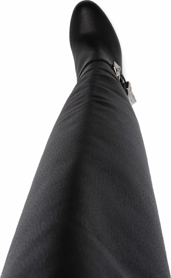 Buckle-Detail Knee-High Boots - Image 4
