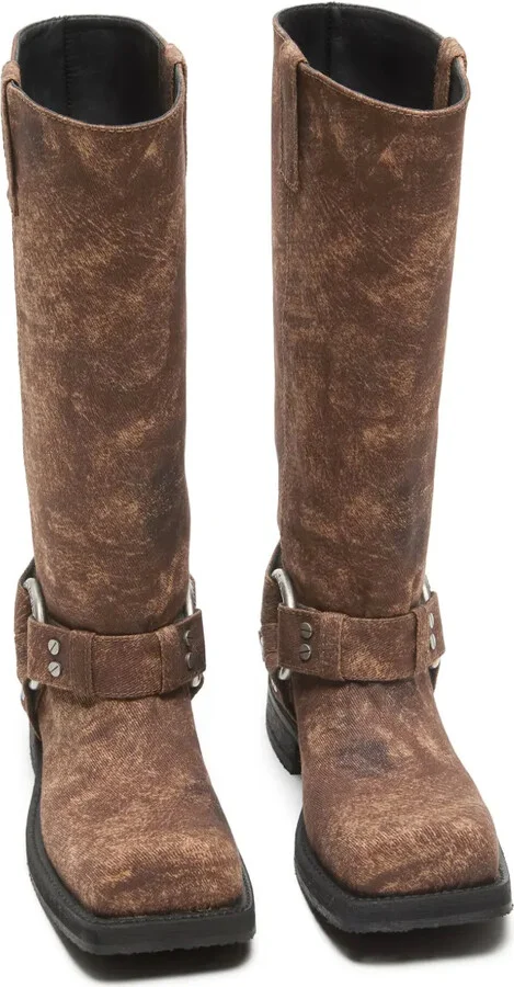 Buckle-Detail Leather Boots - Image 2