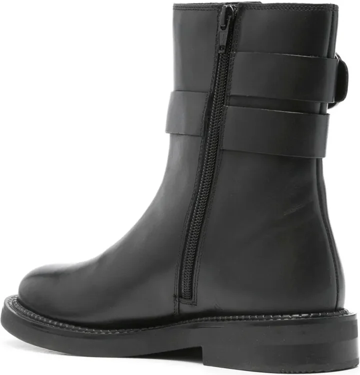 Buckle-Detail Leather Boots - Image 3