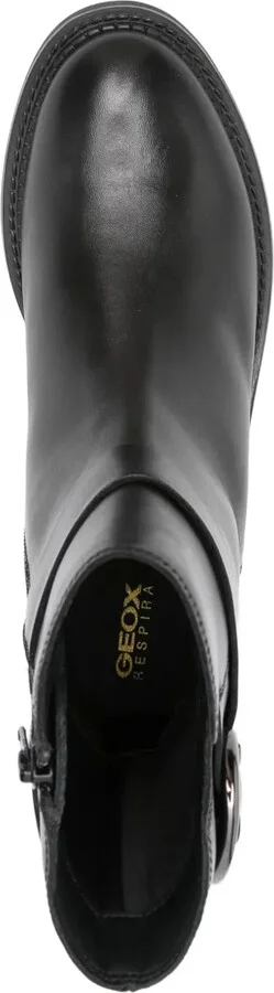Buckle-Detail Leather Boots - Image 4