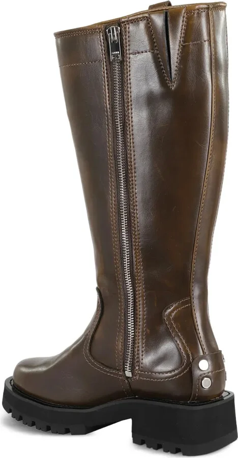 Buckle-Detail Leather Boots - Image 3