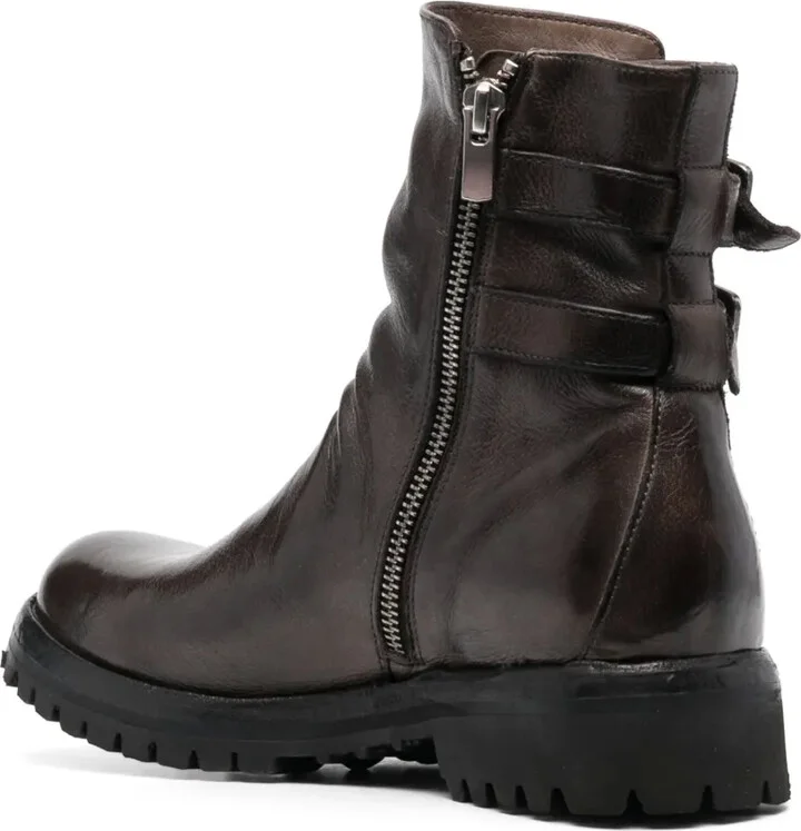 Buckle-Detail Leather Boots - Image 3