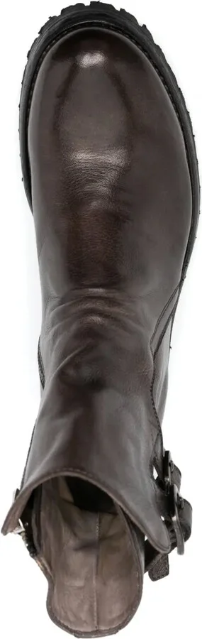 Buckle-Detail Leather Boots - Image 4