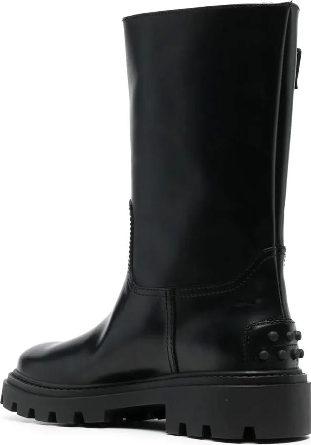 Buckle-Detail Leather Boots - Image 3