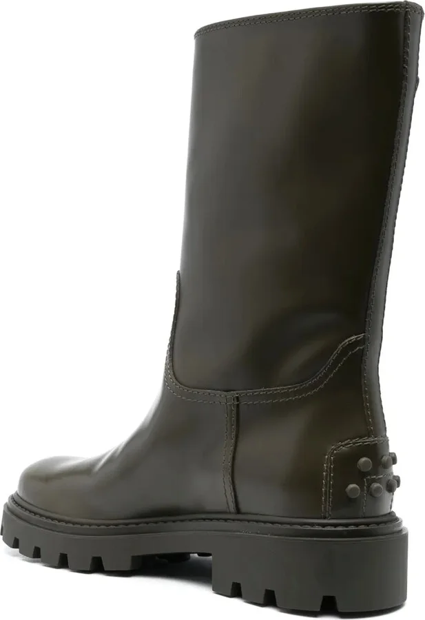 Buckle-Detail Leather Boots - Image 3