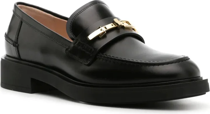 Buckle-Detail Leather Loafers - Image 2