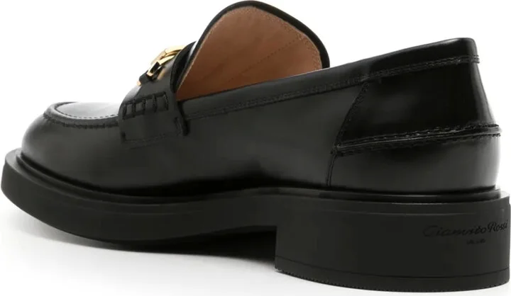 Buckle-Detail Leather Loafers - Image 3