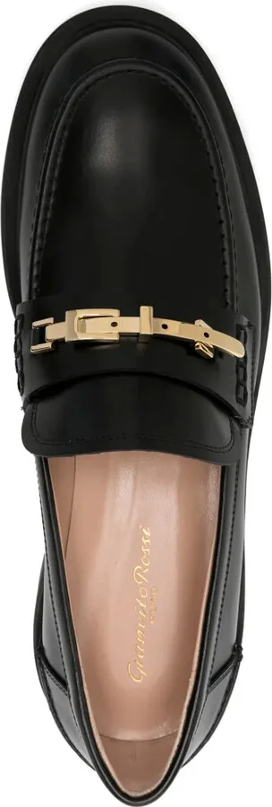 Buckle-Detail Leather Loafers - Image 4