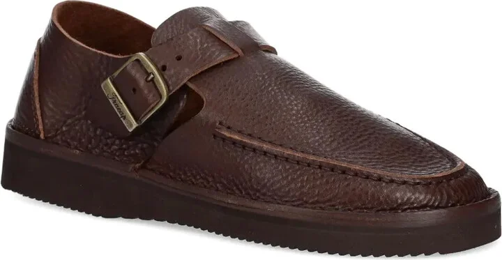 Buckle-Detail Leather Loafers - Image 2