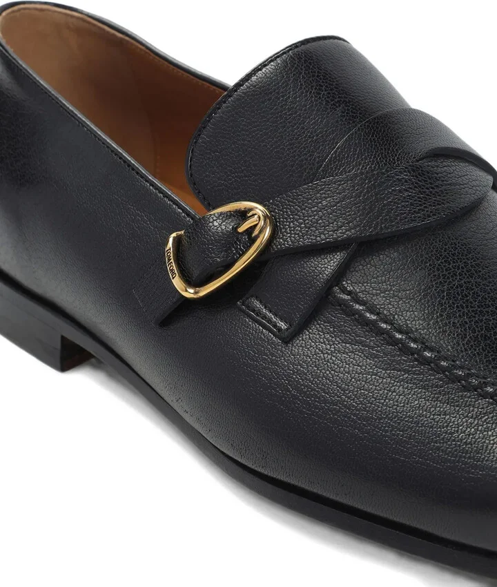 Buckle-Detail Leather Loafers - Image 3