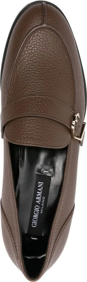 Buckle-Detail Leather Loafers - Image 4