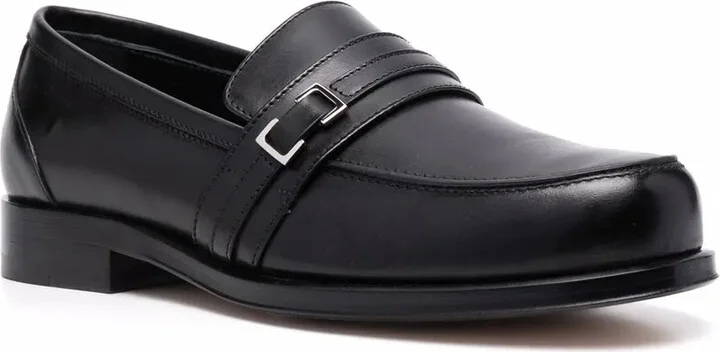 Buckle-Detail Leather Loafers - Image 2
