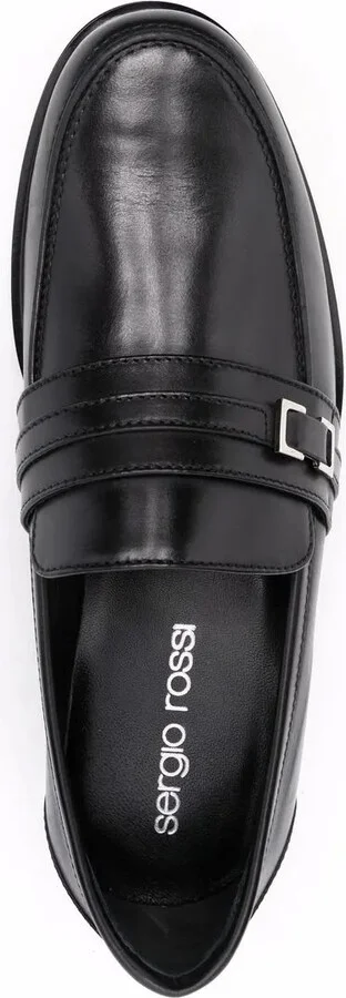 Buckle-Detail Leather Loafers - Image 4