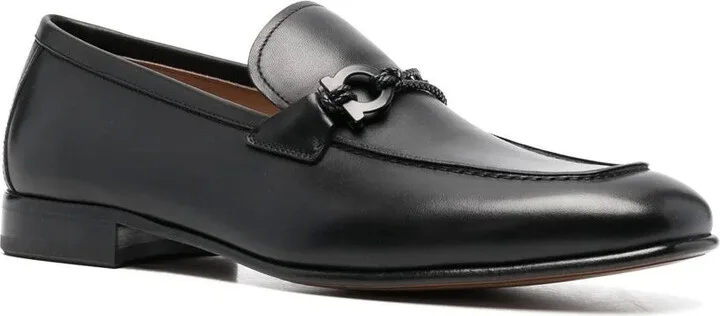 Buckle-Detail Leather Loafers - Image 2