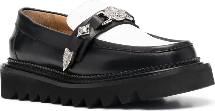 Buckle-Detail Leather Loafers - Image 2
