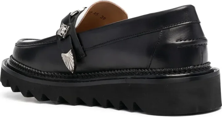Buckle-Detail Leather Loafers - Image 3