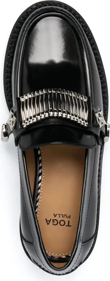 Buckle-Detail Leather Loafers - Image 4